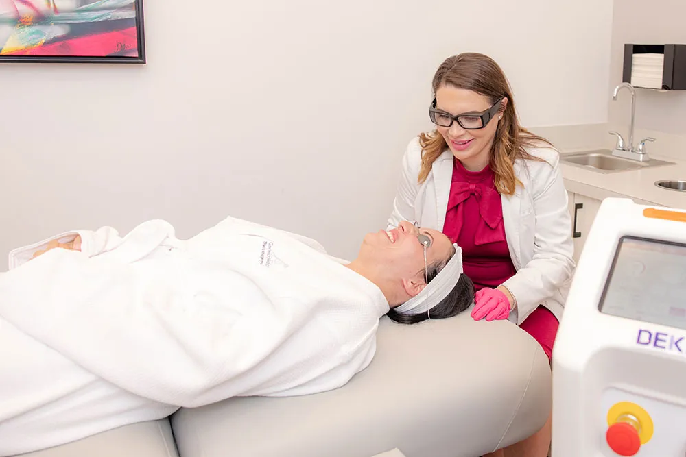 patient receiving coolpeel treatment