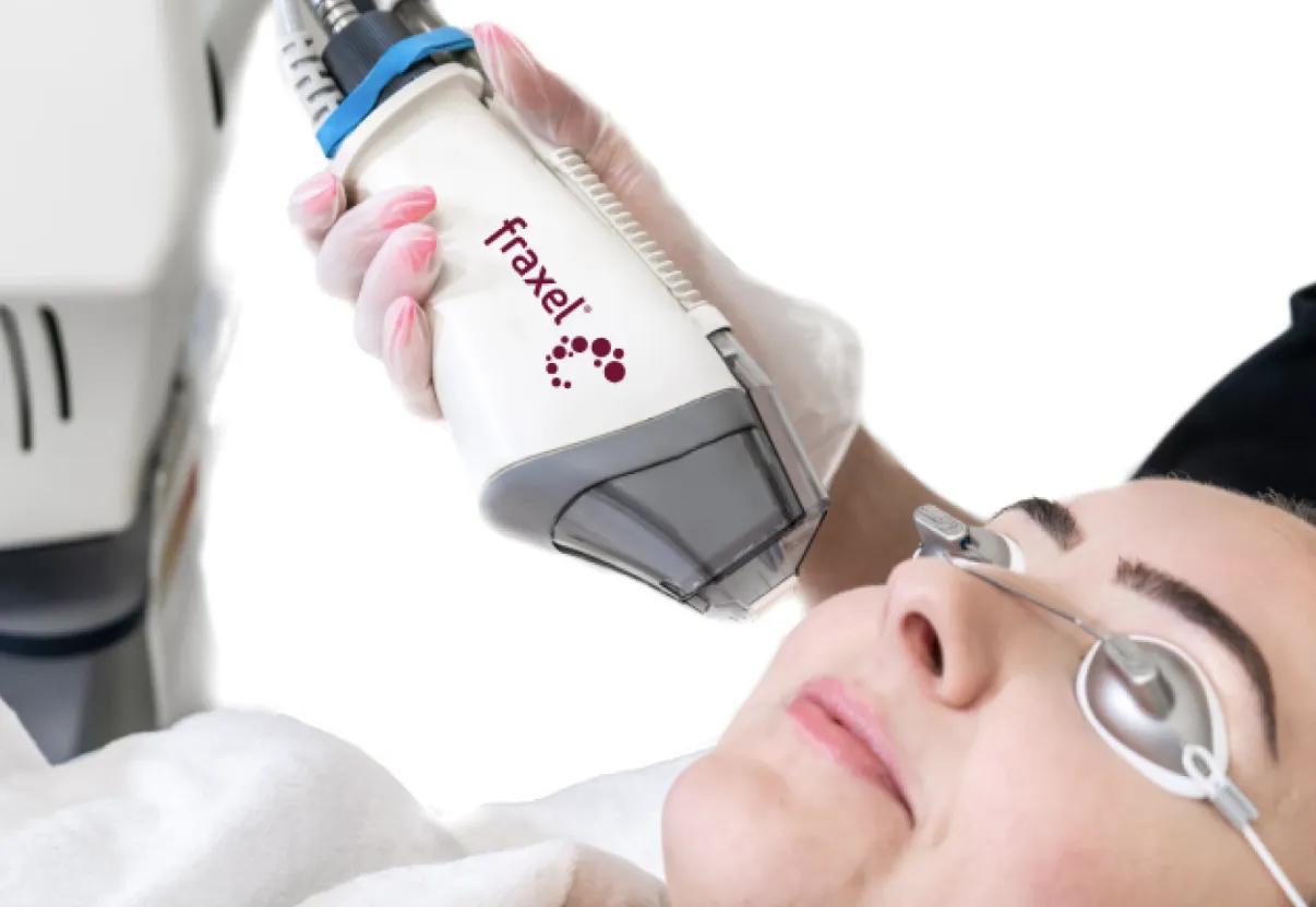 Patient getting facial fillers