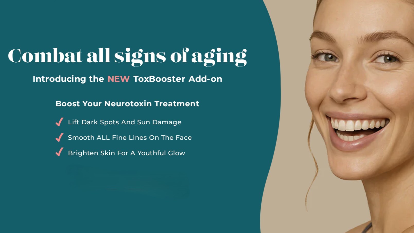 GMS_ToxBooster_Homepage-2 Greenwich Medical Spa’s ToxBooster add-on promotes smoother, brighter skin and reduced signs of aging when combining Botox and chemical peel treatments.